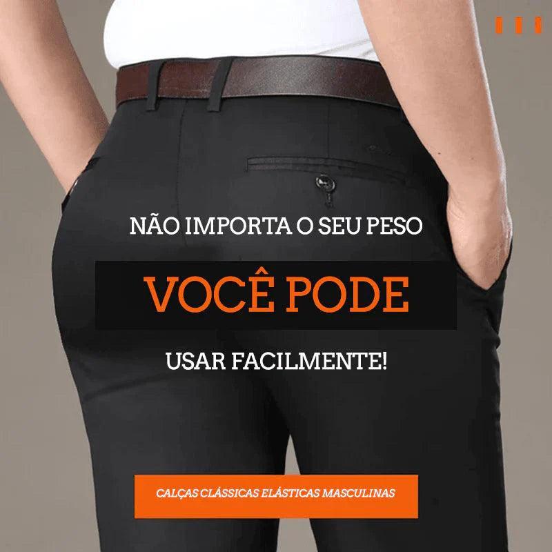 COMPRE 1 E LEVE 2 | Calça Social Clássica Alfaiataria Gentleman 2024 + Brinde Cinto Social Couro