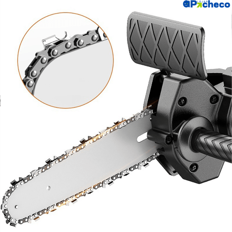 PowerDrill, Motosserra, Adaptador de Motosserra para Parafusadeira, Adaptador de Motosserra para Furadeira, Adaptador de Motosserra PowerDrill, Adaptador de Motosserra, Adaptador de Mini Motosserra, Ferramentas