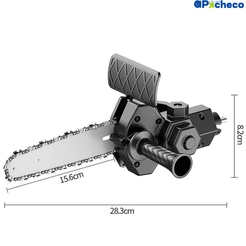 PowerDrill, Motosserra, Adaptador de Motosserra para Parafusadeira, Adaptador de Motosserra para Furadeira, Adaptador de Motosserra PowerDrill, Adaptador de Motosserra, Adaptador de Mini Motosserra, Ferramentas