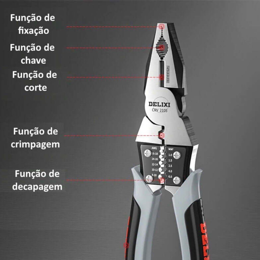 Alicate Universal Multifuncional Corta Tudo Pro™