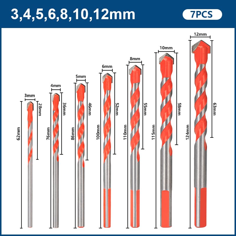 Brocas Diamantada Profissional Kit Completo