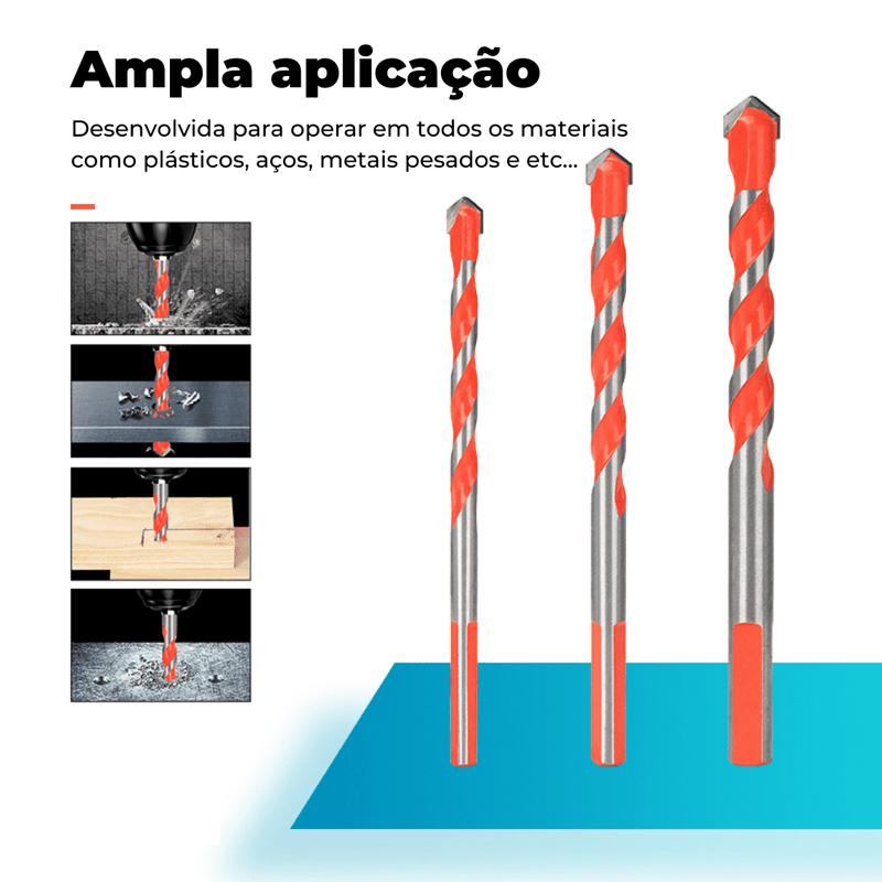 Brocas Diamantada Profissional Kit Completo