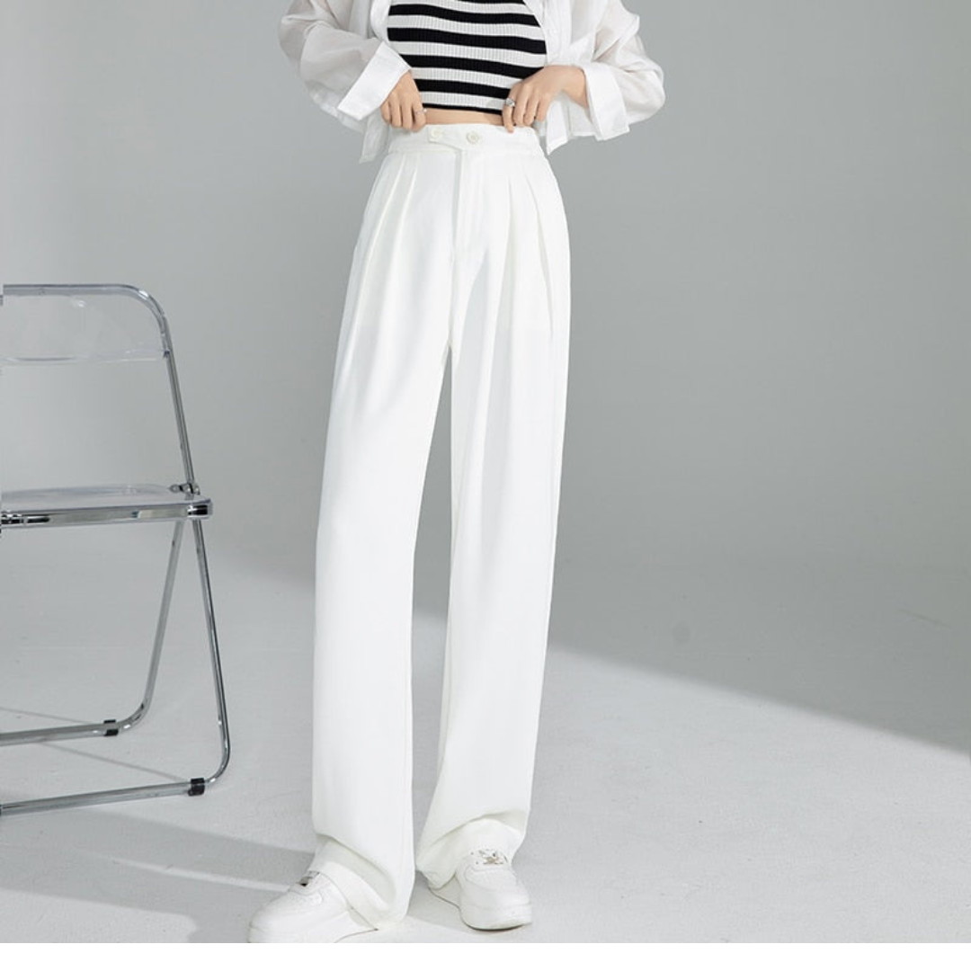 Calça Feminina Com Cós Alto