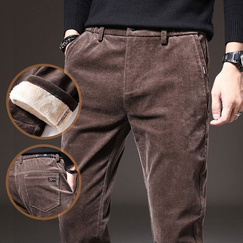 Calça Masculina Térmica de Veludo e Lã - Conforto e Estilo no Inverno