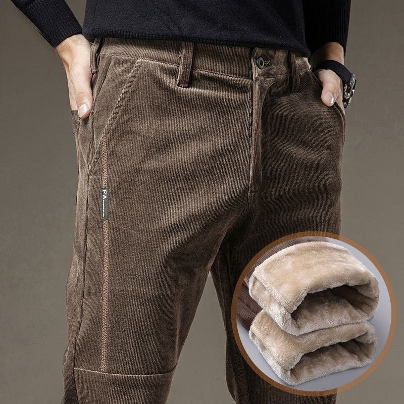 Calça Masculina Térmica de Veludo e Lã - Conforto e Estilo no Inverno