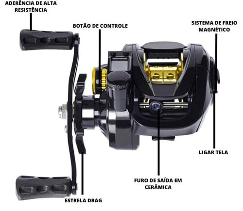 Carretilha Eletrônica TechReel 7:2:1