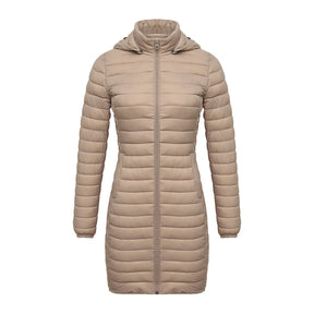 Casaco Feminino de Inverno Acolchoado de Algodão