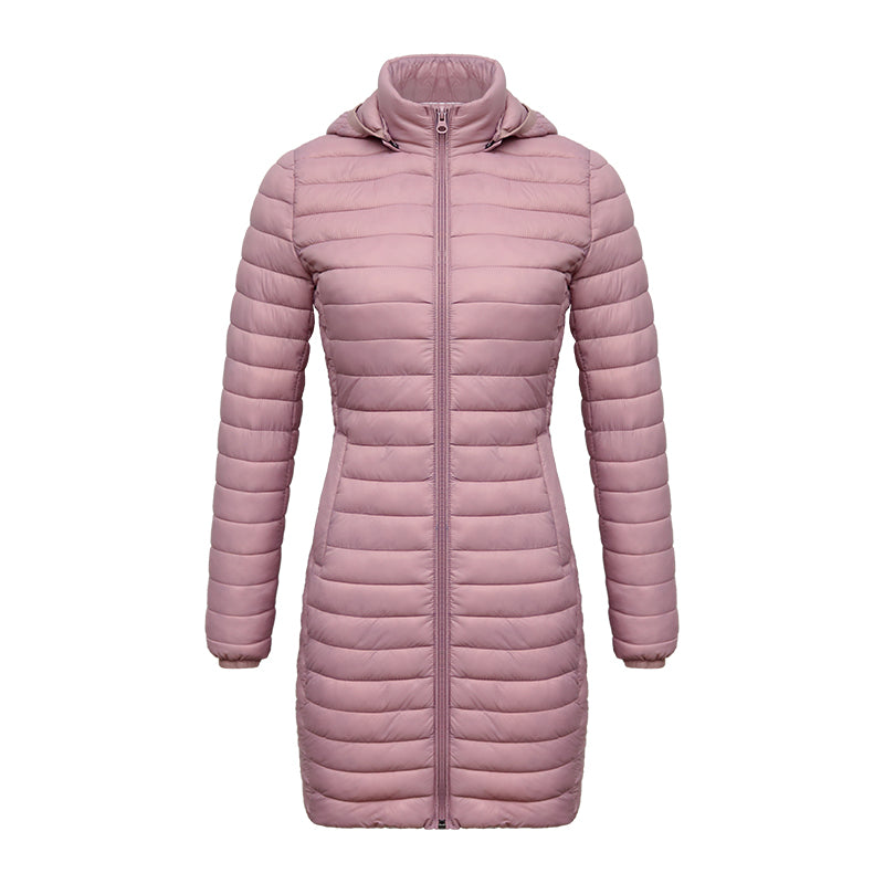 Casaco Feminino de Inverno Acolchoado de Algodão