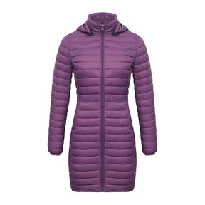 Casaco Feminino de Inverno Acolchoado de Algodão