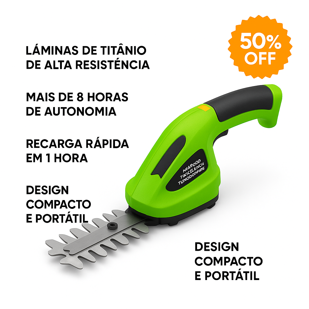 Aparador de Grama Elétrico TurboGrass [ULTRA PRECISÃO]