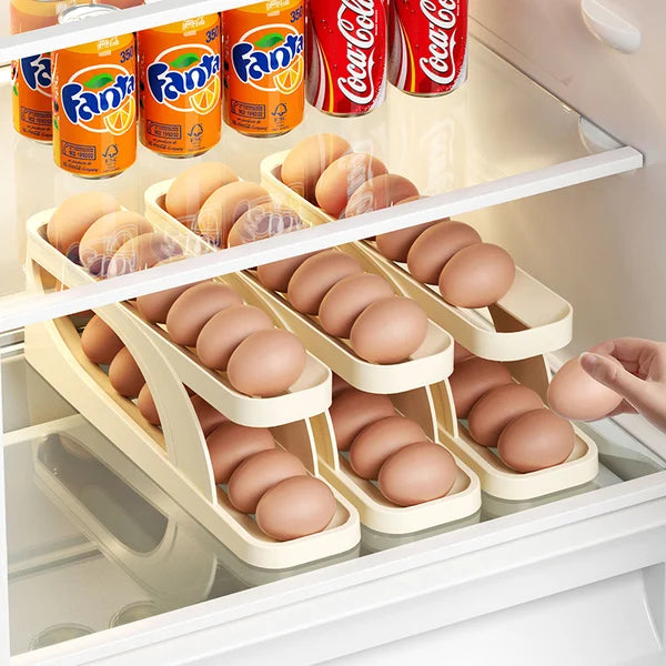 Organizador de Ovos com Rolagem Automática EggMax