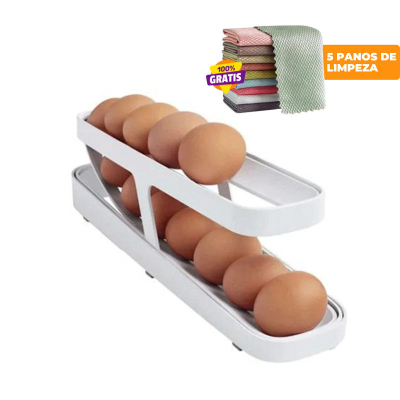 Organizador de Ovos com Rolagem Automática EggMax