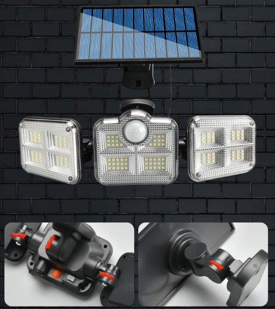 Refletor Led Solar Com 3 Cabeças 800W EcoLight