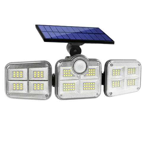 Refletor Led Solar Com 3 Cabeças 800W EcoLight