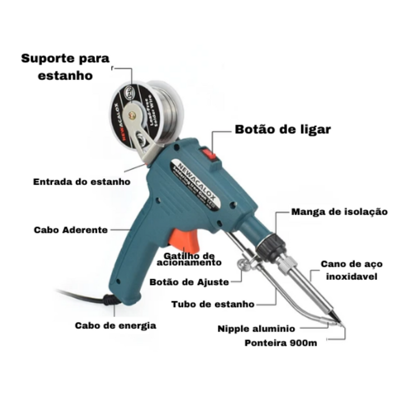 Pistola de Soldagem Automática de Alta Precisão - SoldaMaster Pro 5000