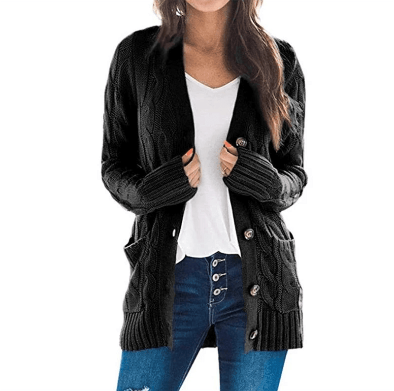 Cardigan Feminino de Tricô Confortável KnitElegance