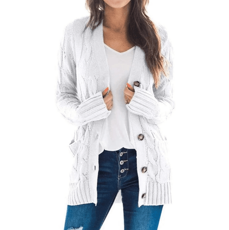 Cardigan Feminino de Tricô Confortável KnitElegance