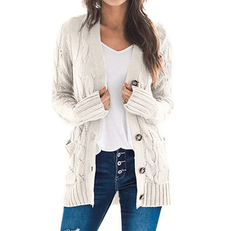 Cardigan Feminino de Tricô Confortável KnitElegance